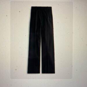 J. Crew Black Wide-Leg Trousers